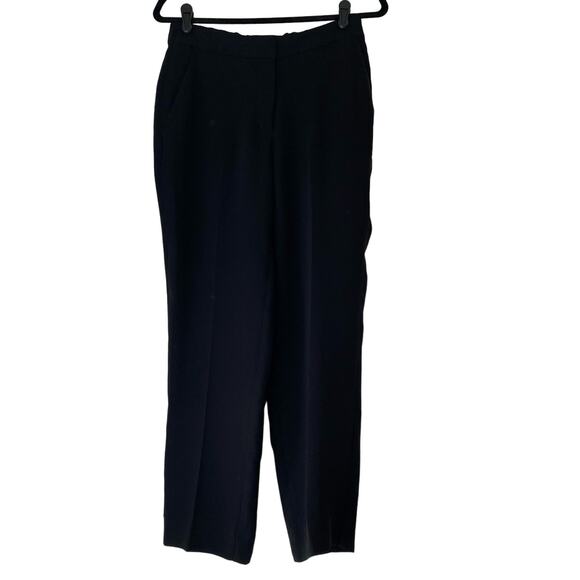 J. Crew Black Elastic Back Trousers Size 4 - Picture 1 of 7